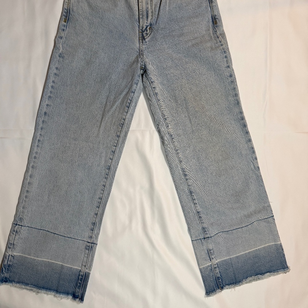 Habitual wide leg denim- unique dip dye hem size 4/27